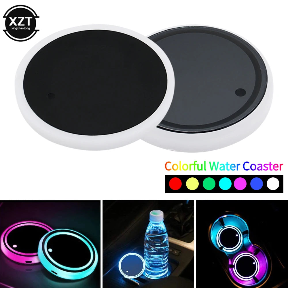 Colorful LED Cup Coaster Holder
